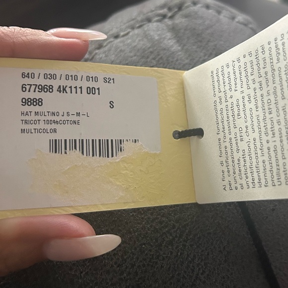 GUCCI COTTON KNIT HAT MULTICOLOR S - Picture 3 of 4